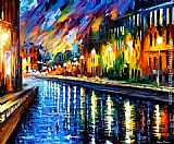 Leonid Afremov SLOW RIVER painting